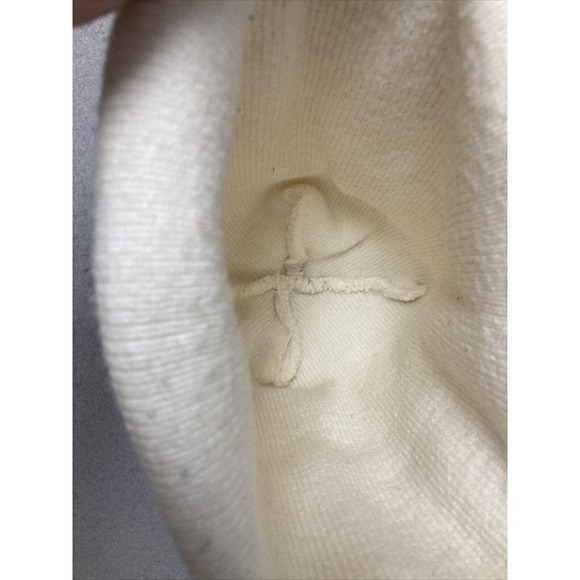 VTG 80s Nike Beanie Large Swoosh Spell Out White Color Winter Hat Embroidered - Picture 4 of 5